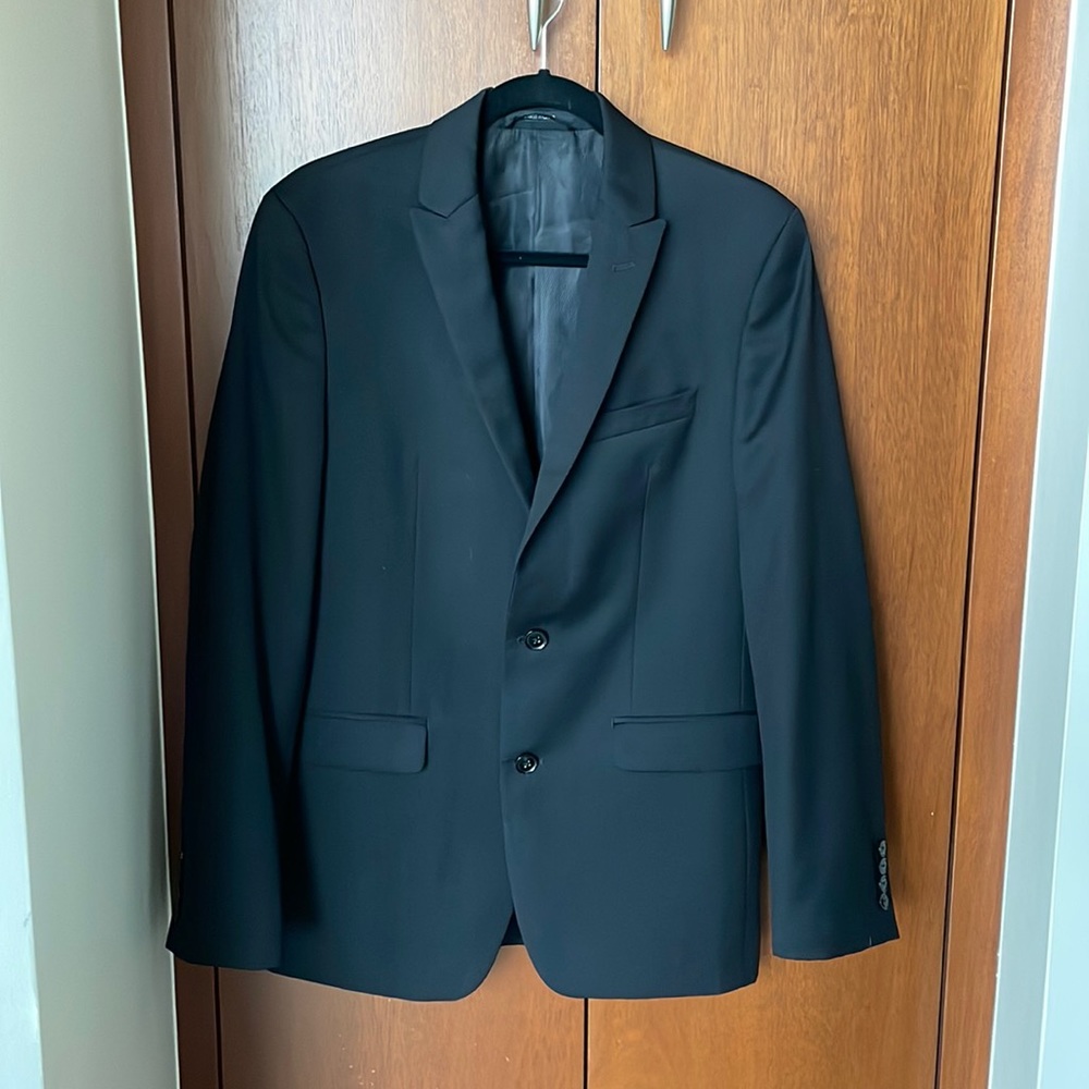 Bar 111 Slim Fit Wool Suit Jacket